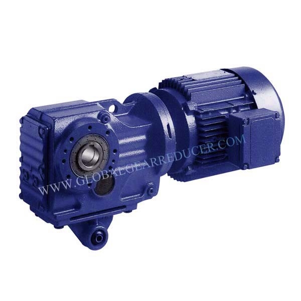 Foot Mounted Helical Gear Reductor With Motor And  Solid Output Shaft