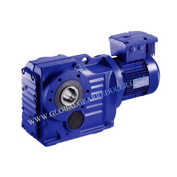 Foot Mounted Helical Gear Reductor With Motor And  Solid Output Shaft